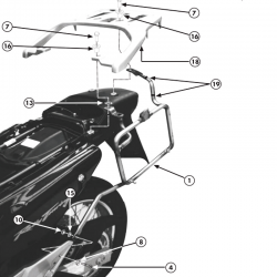 KIT DE FIJACION MALETAS LATERALES GIVI PL167 HONDA XL 650V TRANSALP (2000/2007)