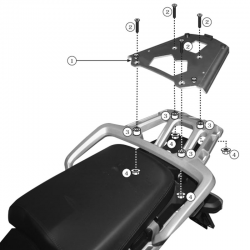 KIT DE FIJACIÓN POSTERIOR GIVI SRA6403 TRIUMPH TIGER EXPLORER 1200