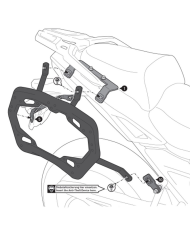 KIT DE FIJACION MALETAS LATERALES SW-MOTECH VOGE 900DSX KFT.02.643.30000/B | Fijaciones Maletas de moto | %brands%