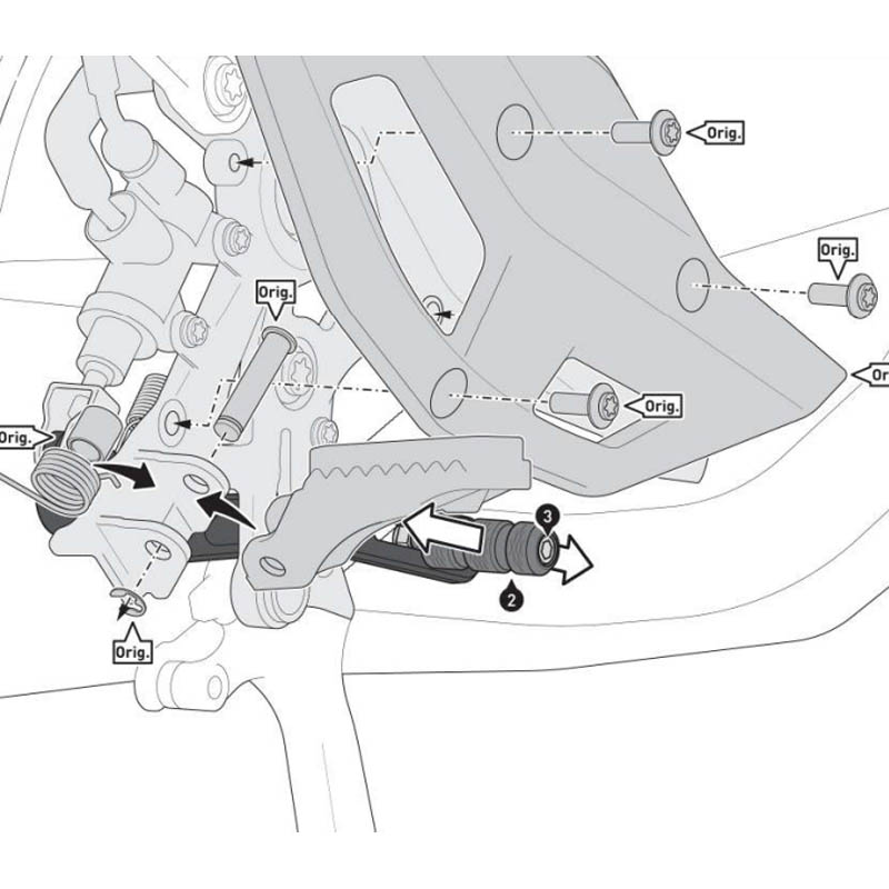 JUEGO DE PALANCA DE CAMBIO Y PEDAL DE FRENO SW-MOTECH BMW FBL.07.975.20000