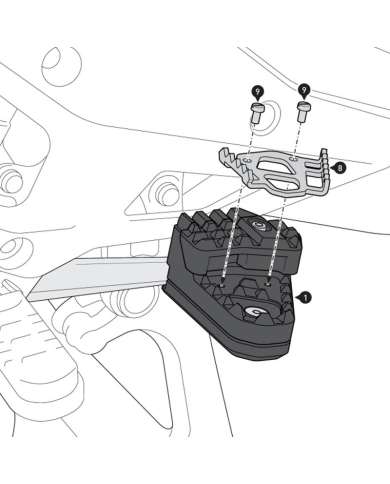 EXTENSION PEDAL DE FRENO SW-MOTECH FBE.07.975.10000/B BMW