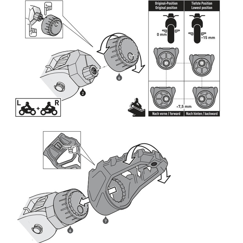KIT REPOSAPIES SW-MOTECH EVO HONDA/SUZUKI FRS.01.112.10303/B