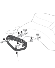 KIT DE FIJACION MALETAS LATERALES Y ALFORJAS SW-MOTECH SLC DERECHO BMW HTA.07.996.11000