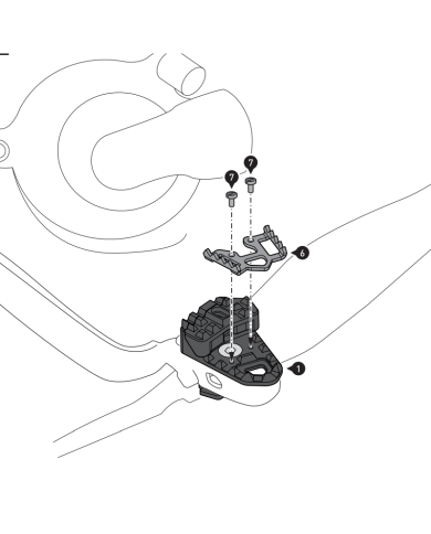 EXTENSION PEDAL DE FRENO SW-MOTECH YAMAHA FBE.06.799.10000/B
