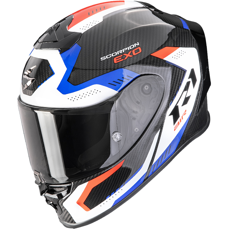 CASCO SCORPION EXO-R1 EVO CARBON AIR PROPEL BLACK/WHITE/RED