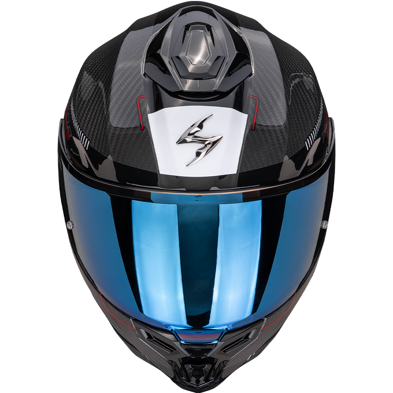 CASCO SCORPION EXO-1500 CARBON AIR CITY BLACK/RED/BLUE