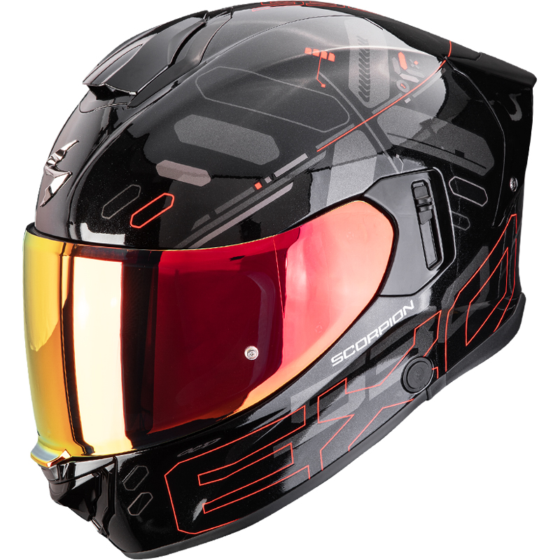 CASCO SCORPION EXO-530 AIR FOND BLACK/RED