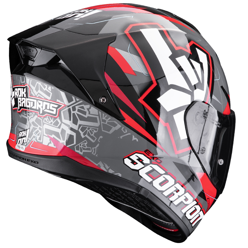 CASCO SCORPION EXO-530 AIR ROK GREY/BLACK/RED