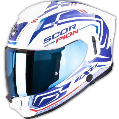 CASCO SCORPION EXO-530 AIR SLOPE WHITE/BLUE/RED
