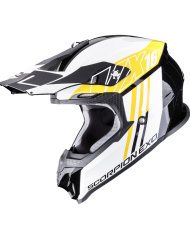 CASCO SCORPION VX-16 EVO AIR LIGNES-BLACK/YELLOW FLUO