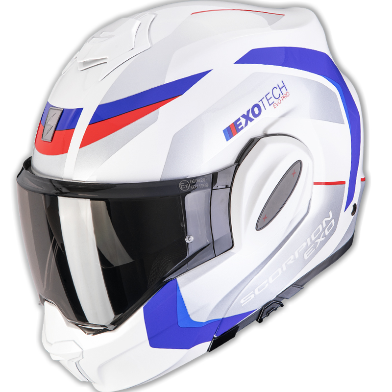 CASCO SCORPION EXO-TECH EVO PRO ACUTI WHITE/BLUE/RED