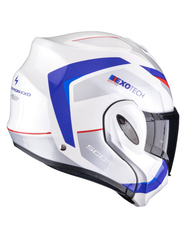 CASCO SCORPION EXO-TECH EVO PRO ACUTI WHITE/BLUE/RED