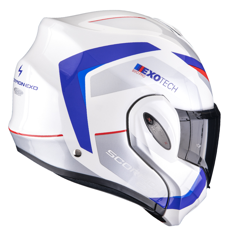 CASCO SCORPION EXO-TECH EVO PRO ACUTI WHITE/BLUE/RED