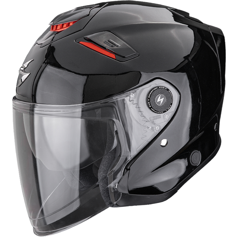 CASCO SCORPION EXO-GT JET BLACK METAL