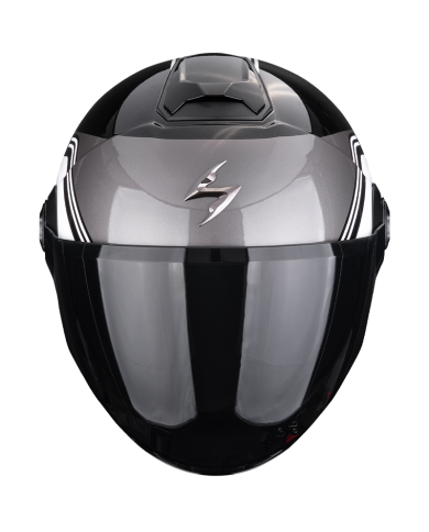 CASCO SCORPION EXO-CITY II VITA BLACK METAL/WHITE
