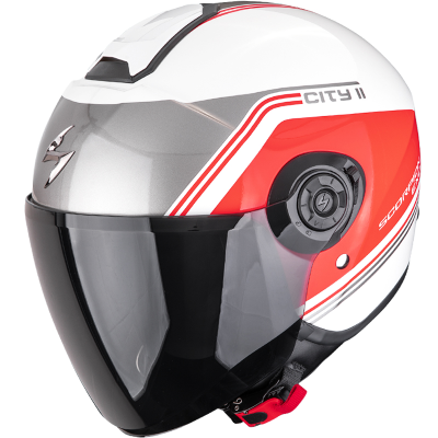 CASCO SCORPION EXO-CITY II VITA WHITE/RED