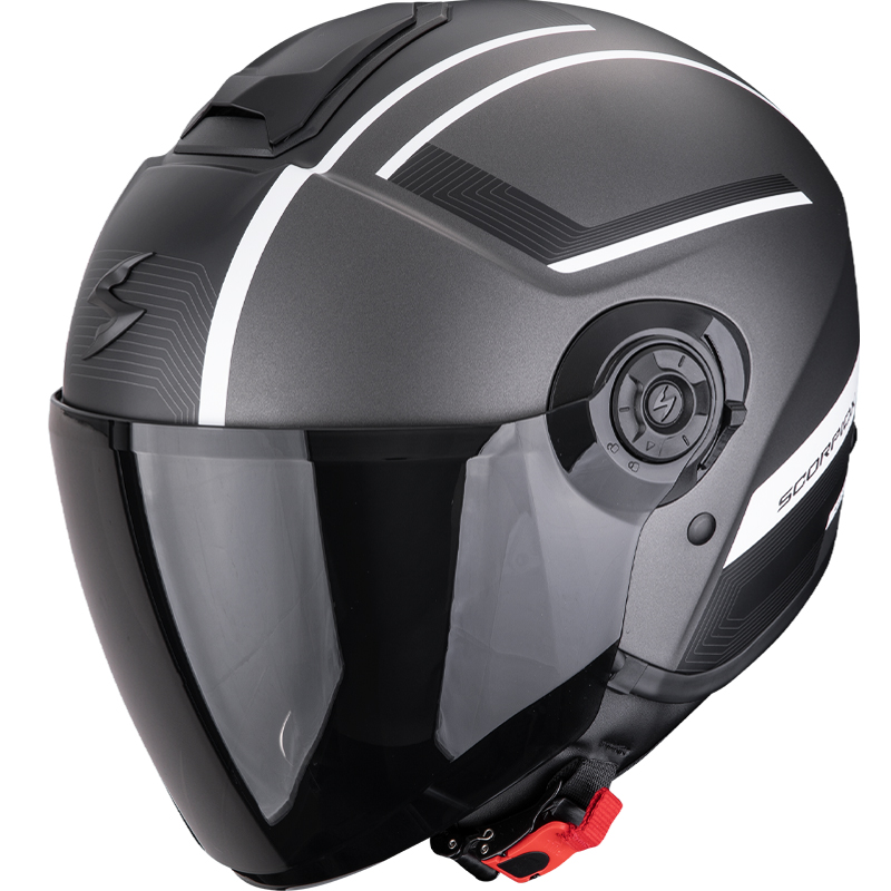 CASCO SCORPION EXO-CITY II COSMOS SILVER MATT/WHITE
