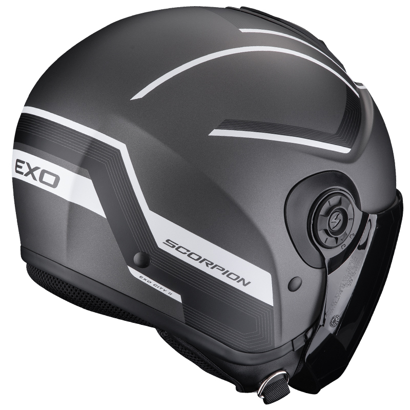 CASCO SCORPION EXO-CITY II COSMOS SILVER MATT/WHITE