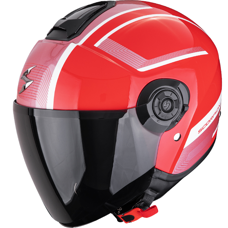 CASCO SCORPION EXO-CITY II COSMOS RED/SILVER