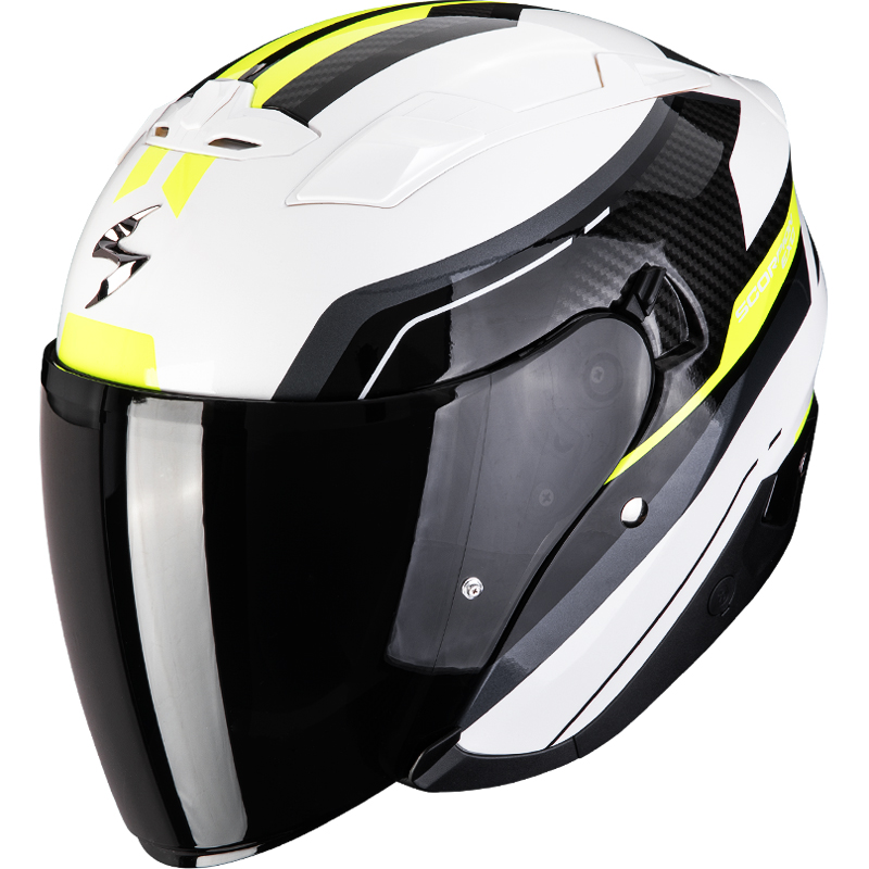 CASCO SCORPION EXO-230 HIPE WHITE/BLACK/YELLOW FLUO