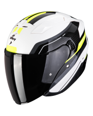 CASCO SCORPION EXO-230 HIPE WHITE/BLACK/YELLOW FLUO