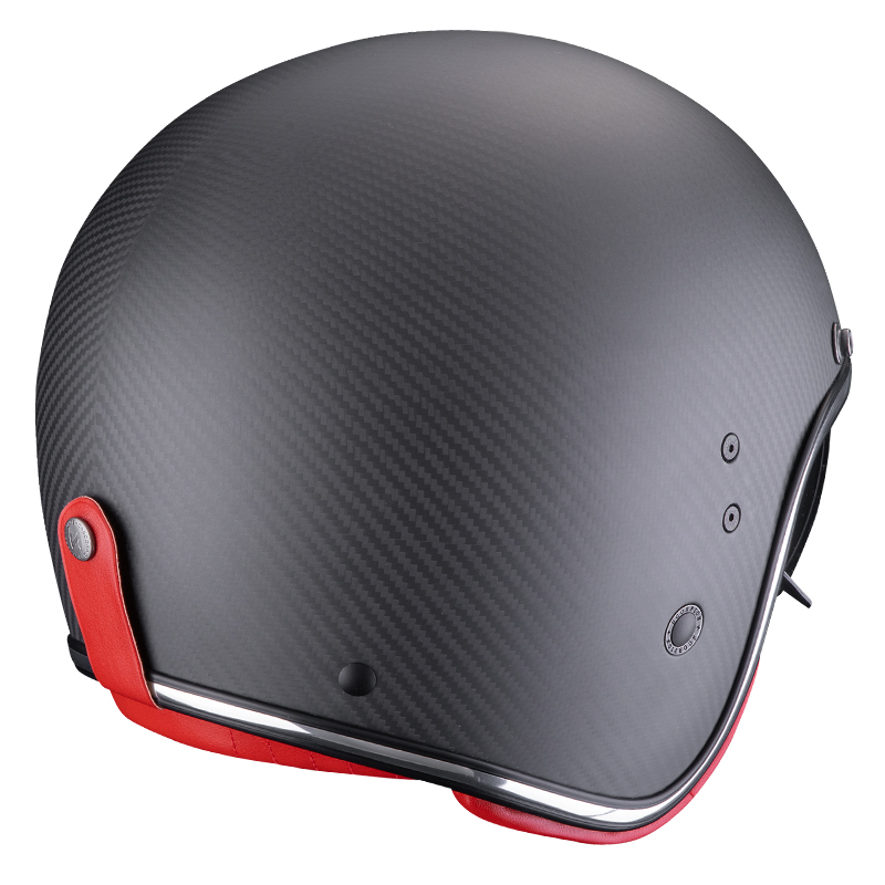 CASCO SCORPION BELFAST EVO CARBON MATT BLACK/RED