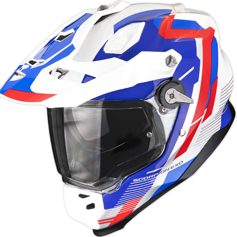 CASCO SCORPION ADF-9000 AIR PATROL WHITE/BLUE/RED