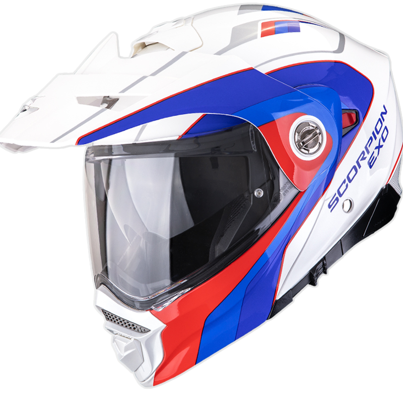 CASCO SCORPION ADX-2 KAMPS WHITE/RED/BLUE