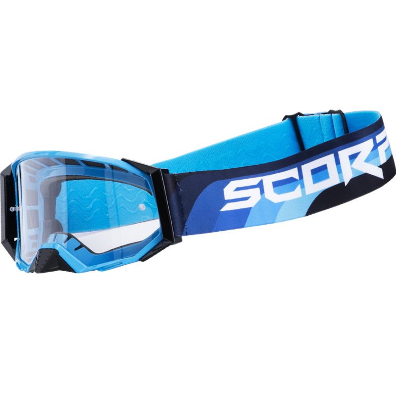 GAFAS SCORPION E24 MX MASK CYAN BLUE/BLACK