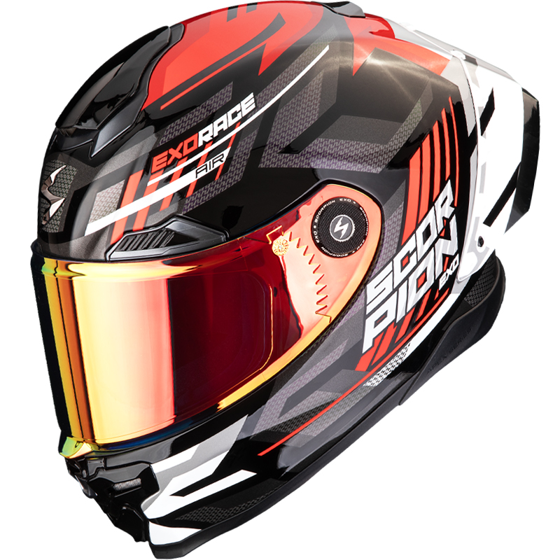 CASCO SCORPION EXO-RACE AIR KOBRA BLACK/RED