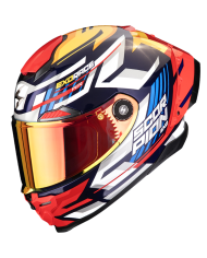 CASCO SCORPION EXO-RACE AIR KOBRA BLUE/YELLOW/RED