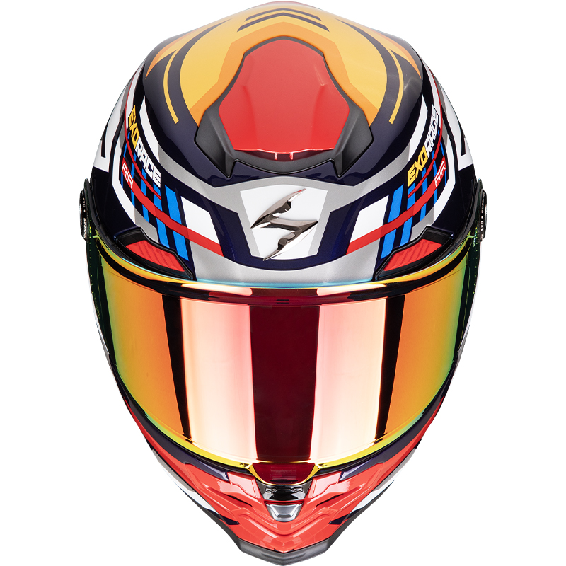 CASCO SCORPION EXO-RACE AIR KOBRA BLUE/YELLOW/RED