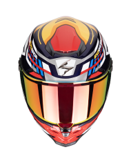 CASCO SCORPION EXO-RACE AIR KOBRA BLUE/YELLOW/RED