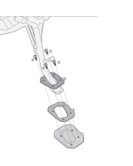 EXTENSIÓN CABALLETE LATERAL GIVI ES5134 F900/850 GS ADVENTURE