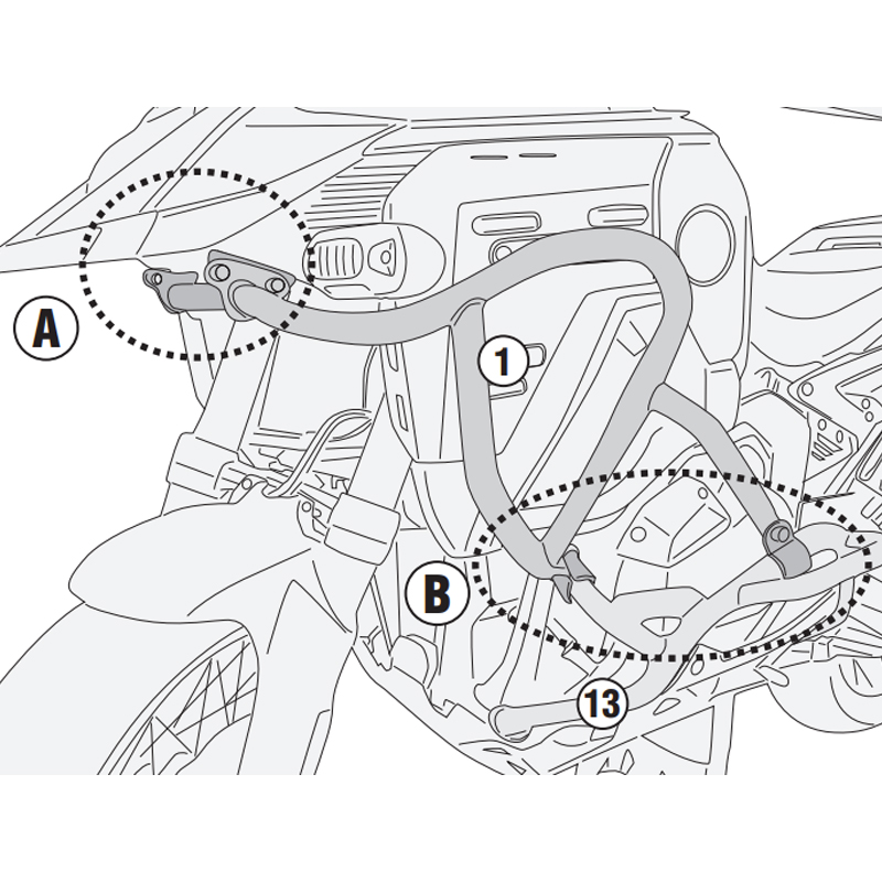 DEFENSAS DE MOTOR GIVI TNH5146 BMW R 1300 GS ADVENTURE
