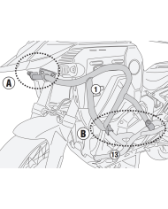 DEFENSAS DE MOTOR GIVI TNH5146 BMW R 1300 GS ADVENTURE