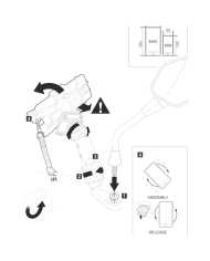 KIT SOPORTE UNIVERSAL SHAD X0SG00M PARA RETROVISOR
