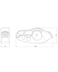 ANTIRROBO KOVIX DE MANETA DE FRENO CON ALARMA Y CARGA USB
