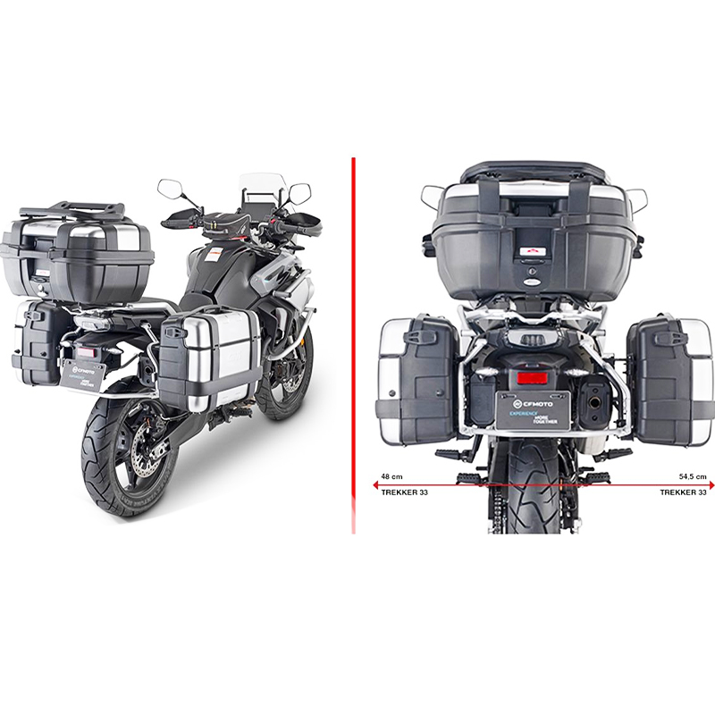 KIT DE FIJACION MALETAS LATERALES GIVI PL9225 CFMOTO 800 MT