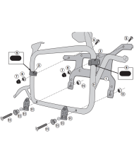 KIT DE FIJACION CAJA HERRAMIENTAS GIVI TL1178KIT PARA TOOL BOX HONDA AFRICA TWIN KIT DE FIJACION CAJA HERRAMIENTAS GIVI TL1178KIT PARA TOOL BOX HONDA AFRICA TWIN