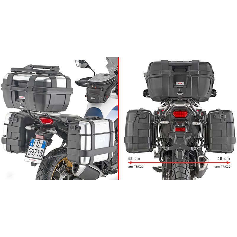 KIT DE FIJACION MALETAS LATERALES GIVI PLO1201MK HONDA XLV 750 TRANSALP KIT DE FIJACION MALETAS LATERALES GIVI PLO1201MK HONDA XLV 750 TRANSALP