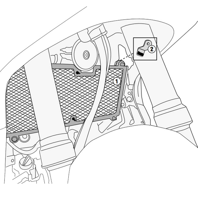 PROTECCION DE RADIADOR GIVI PR1156 HONDA X-ADV 750/FORZA 750