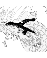 GUARDABARROS TRASERO GIVI MG1156 HONDA X-ADV 750/FORZA 750