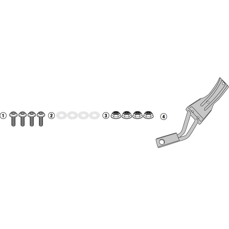 KIT DE MONTAJE GUADABARROS TRASERO GIVI RM1156KIT HONDA X-ADV 750/FORZA 750