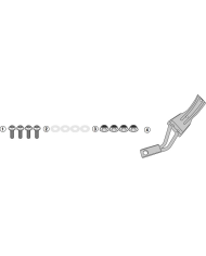 KIT DE MONTAJE GUADABARROS TRASERO GIVI RM1156KIT HONDA X-ADV 750/FORZA 750