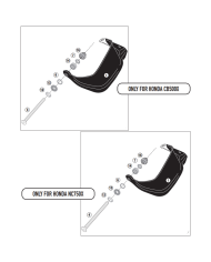 KIT DE PROTECTORES DE MANOS GIVI HP1192B HONDA NC750X/NX500/CB500
