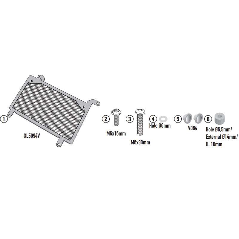 PROTECCION DE RADIADOR GIVI PR1171 HONDA NX500/CB500