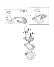 EXTENSIÓN CABALLETE LATERAL GIVI ES1203 HONDA NX500