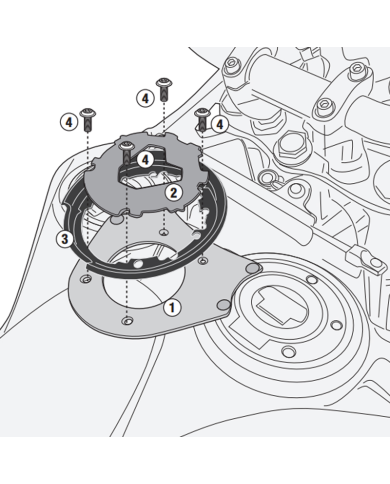 ADAPTADOR GIVI PARA BOLSAS TANKLOCK BF75