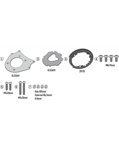 ADAPTADOR GIVI PARA BOLSAS TANKLOCK BF75